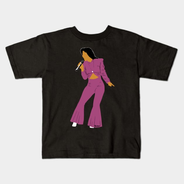 Selena Kids T-Shirt by RevArt